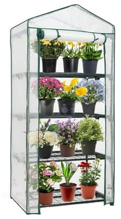 QAUUCP Tomaten Gewächshaus Tragbare Mini-Gewächshausabdeckung mit Rahmen, for den Außenbereich, Balkon, Temperaturspeicherung, wasserdicht, for Blumen, Pflanzen, Gartenarbeit Tomatengewächshaus