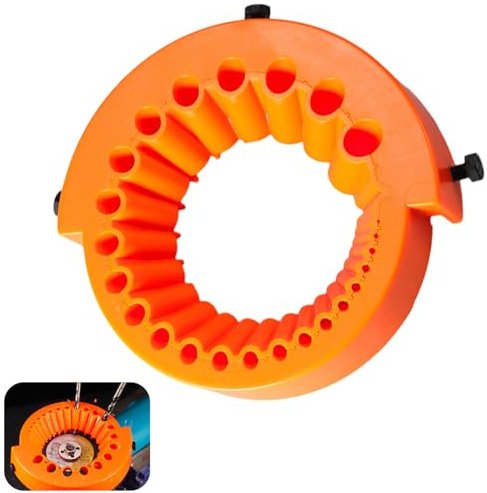 Drill Bit Sharpener Tool - Angle Grinder Machine Accessory for Sharpening 2-13mm Drill Bits, Compatible with 125mm & 115mm Angle Grinder with Straight Grinder Guard