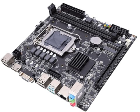 Fabater Placa Base para Juegos H110, Placa Base para Computadora LGA 1151 Mini ITX con Doble Canal DDR4 M.2 NVMe y USB 3.0 para Procesadores de Sexta, Séptima y Octava Generación
