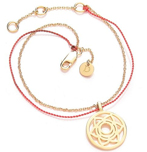 DAISY London BRCHK5002 Damen Armband Sacral Chakra Nuit Sterling-Silber 925 20 cm vergoldet