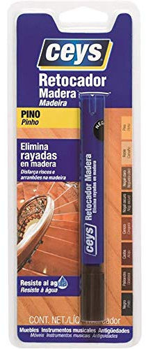 Ceys - Pennarello ritoccante color pino - Rimuove graffi in legno - Resistente all'acqua