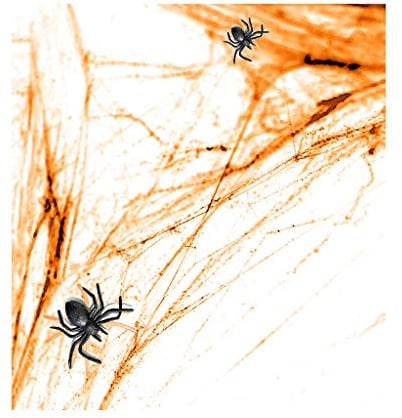 Halloween Spinnennetz orange 60 g Spinnen Netz