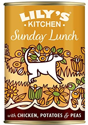 Lily's Kitchen Natürliches Nassfutter für ausgewachsene Hunde Dose Sonntagsschmaus Getreidefreies Rezept (6 x 400g dosen)