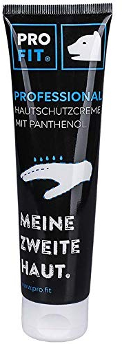 PRO FIT Hautschutzcreme mit Panthenol - Intensive Pflege für empfindliche und trockene Haut, Unterstützt Regeneration von belasteter Haut - Haut- und Handcreme auf W/O Basis, 100 ml