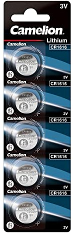 Camelion CR1616 Lot de 5 Piles CR1616 3V Lithium