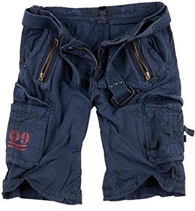 Surplus Raw Vintage Royal Shorts, Royalblue, 3XL