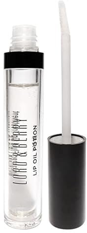 Lord and Berry Lip Oil Potion Advanced Fluid Lip Treatment - Clear Lip Oil - Relieves Dryness, Enhances Lip Texture - 1612 Transparent - 0.24 oz