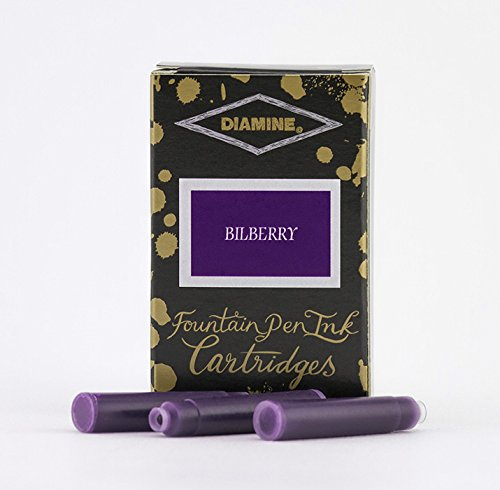 Diamine Füllfederhalter-Tintenpatronen (18er-Pack) - Bilberry
