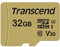 Transcend 32GB microSDHC 500S Memory Card UHS- I, C10, U3, V30, 4K, Full HD, Up to 95/80 MB/s,designed for action cameras and drone cameras-TS32GUSD500S