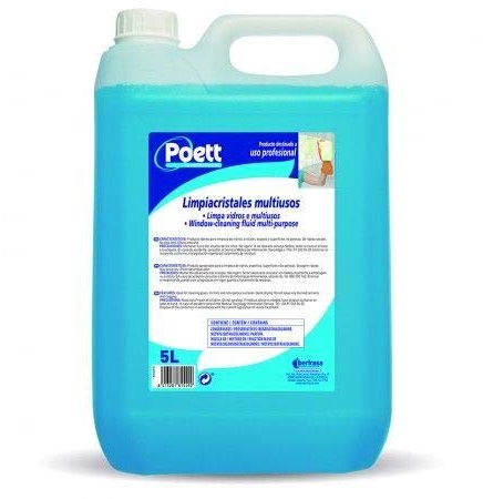 LIMPIACRISTALES MULTIUSOS PROFESIONAL POETT Garrafa 5l x4 U.