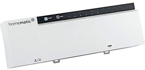 eQ-3 Homematic IP Wired Smart Home Fußbodenheizungscontroller HmIPW-FAL24-C6 – 6-Fach, 24 V, Automatische Steuerung und Regelung der Fußbodenheizung, Modernes Design, Wandmontage, 10 Watt