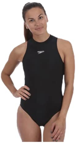 Speedo Damen Essential Hydrasuit Flex Badeanzug, Schwarz, 28