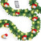 KESSER® Weihnachtsgirlande 10m mit Beleuchtung 200 LED's inkl Deko Fernbedienung - Timer - Lichterkette 7 Leuchteffekte - Weihnachtsbeleuchtung - In & Outdoor - Tannen-Girlande Weihnachtsdeko