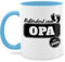 Tasse Tassen 325ml - Großvater - Befördert zum Opa est. 2025-325 ml - Hellblau - geschenk werden opa-tasse opas kaffeetasse geworden für grossvater opa, bald mug geschenke werdende opi