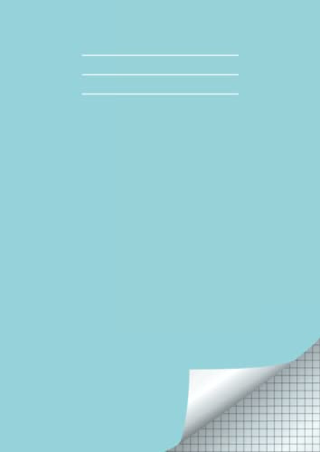 Graph Paper Notebook A4, School Maths Exercise Book: 5mm Squared Paper for Mathematics, Graph, Writing Pad A4, 100 Pages Quad Ruled