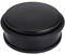 IGNPION Stainless Steel Door Stop Heavy Duty Metal Floor Door Stopper Bumper with Rubber Buffer Ring - No Fixing Design (10.5x4.5, Black)