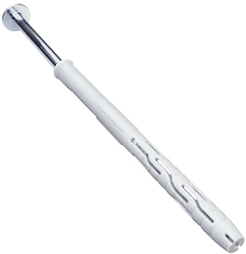 AERZETIX - C57481 - Set di 10 tasselli in plastica a testa fresata con alette Ø10x140mm + 10 viti tirafondi Ø7x145mm con flangia - impronta 6 lati chiave 13mm e impronta a stella TX40 in acciaio