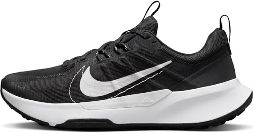 NIKE Men's Juniper Trail 2 Sneaker, Black White, 6.5 UK