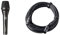 AKG P5s Professionelles dynamisches Live-Gesangsmikrofon mit Schalter & Pronomic XFXM-10 Mikrofonkabel (10m Länge, XLR Female 3-pol -> XLR Male 3-pol, Stecker handgelötet) schwarz