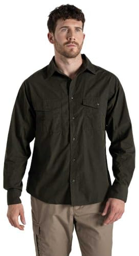 Craghoppers Men's Expert Kiwi Long Sleeved Shirt Button Down Shirt (Pack of 1)