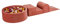 MEOWBABY Spielplatz aus Schaumstoff mit Bällebad 240x45cm - Schaumspielset mit 200 Bälle für Kinder, Velvet, Marsala-Rot: Perlweinrot/Golden/Perlweiß/Beige