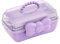 MagiDeal Girl Hair Accessories Storage Box Jewelry Organiser Box Multipurpose Storage Case Girls Hair Accessory Organizer for Hair Clips Scrunchies, Purple