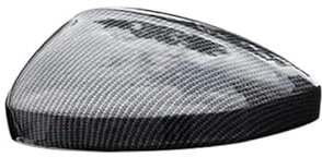 Auto Spiegelkappen Für VW für Tiguan Allspace L MK2 2017 2018 (Carbon Look) 2019 2020 Paar 2 Stück Seitenspiegelkappen Abdeckung (Farbe : 1pc Carbon Right)