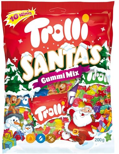 Santas Gummi Mix Minis 10er - Mini-Beutel mit Weihnachtsfiguren aus Fruchtgummi - 200g