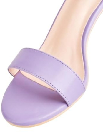 SANDALI CON TACCO BASSO BLOCK, Viola, 37 EU