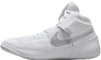 Nike Fury Herren-Wrestlingschuhe, Weiß-Silber, 10