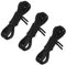 WLLHYF 6 cordones redondos encerados para zapatos, cuerdas finas de 3/32 pulgadas, cordones Oxford formales de negocios para hombres y mujeres, Black