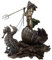 DUERDU Griechischer Gott des Meeres mit Seepferdchen-Kunstharzstatue, Poseidon-Figur, Sammlerstück, Bronze-Finish, 6563d16f5fbf93bd03a03e6066679224, Mediumcoding/1512, 00001