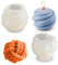 Wilsonzin 2 Stück Kerzenform Silikon Wollknäuel Kerzen Silikonform,3D Knoten Kerzenform Gestrickte Kugel Kerzenform,KerzengießForm Silikon Kerzen Selber Machen Set Spiral Runde Kerzenform