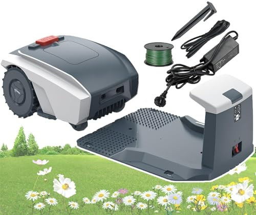 Automatic Robot Lawn Mower with GPS Navigation and Charging Station, Mows Up to 2/3 Acre /29,000 Sq.Ft, APP Path Planning, Stoppage Re-Cutting, Custom Mowing, GPS Anti-Theft, Self-Charging, IPX5