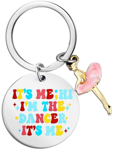 PLwelth Ballett-Schlüsselanhänger für Damen und Mädchen, Balletttrainer, Lehrer, Balletttänzer, Schlüsselanhänger, Zubehör für Rucksack, Lehrertag, Ballett-C, Small