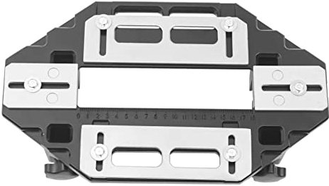 CCBFLA Wooden Door Hinge Hole Opener Hinge Locator, Aluminum Wooden Door Slotting Positioner Fixed Hinge Hole Opener Locator Lock Guide