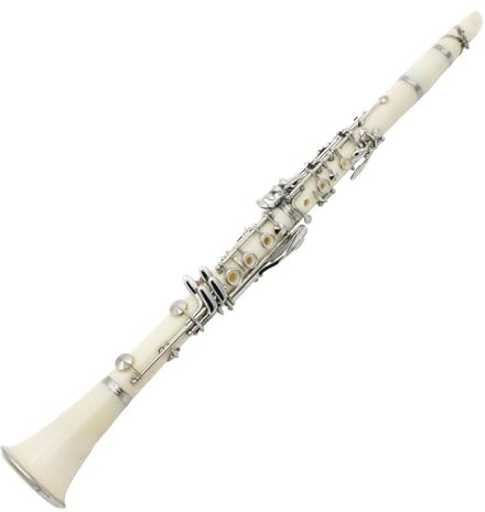 Klarinette Leistungsniveau B-Klarinette B-Klarinette weiße Klarinette farbige Klarinette weißes Klarinetteninstrument(White)