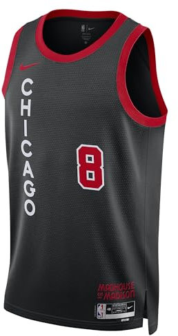 NIKE NBA City Edition Swingman Jersey Basketball H Farbe: Bulls/LaVine/Schwarz (010); Größe: S