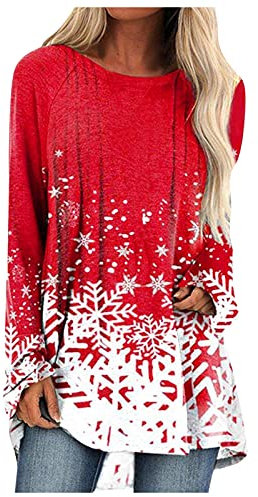Offre de Été Chemisier Femme Taille 46 Blouse Aide Soignante Haut Blanc Ete Femme Tee Shirt De Noël Femme Tunique Femme Longue Col V Top Cache Coeur Femme Destockage Vetement Femme Pas Cher