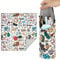 Walking Way Magic Protective Wrap Selbstklebe-Etui Kit Kratzfest Staubdicht Waschbar Tuch für Kameras Objektiv Elektronische und kosmetische Produkte(Cartoon, 55 * 55cm)