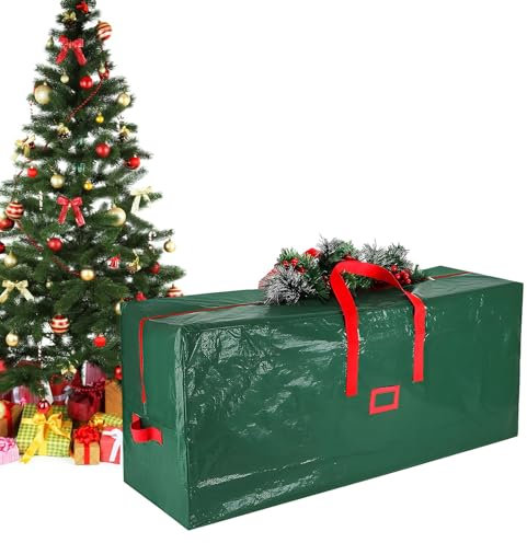 XIMEY Bolsa Arbol Navidad, Bolsa para Guardar Árbol de Navidad Impermeable, grande Bolsa de Almacenamiento para Árbol de Navidad, Funda Arbol de Navidad, Bolsa Arbol Navidad de 180cm-120 * 50 * 33cm