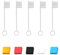 5Pcs USB Cap USB A Cable Anti Dislodgement Lanyard + 5Pcs USB A Male Anti Dust Plugsilicone Soft Fit Dust and Oxidation Resistant Protective Adapter Cover for Android iPhone Cable Dust (Transparent)