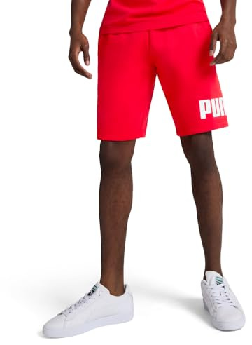 PUMA Herren-Shorts mit großem Logo, Fleece, 25,4 cm (erhältlich in Big & Tall), for All Time Red Ss25, Mittel