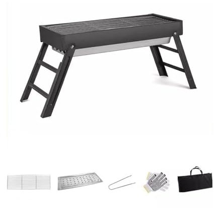 Barbacoa portátil Parrilla de Barbacoa portátil Plegable for Exteriores, for hornos pequeños domésticos Barbacoa al Aire Libre