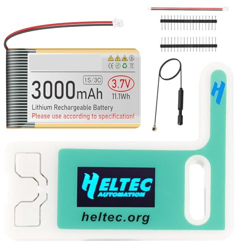 ESP32 LoRa V3 Module Board with 3000mAh Battery Set - with 868MHz Antenna and SX1262 LoRa V3 Case Devices for Meshtastic Ar duino LoRawan IOT