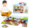 Thomas der Zug Bodenpuzzle für Kinder, Kleinkinder – Bundle mit 36 Teilen Thomas und seine Freunde Bodenpuzzle, Aufkleber, Tattoos, mehr | Thomas der Zug Spielzeug für Jungen