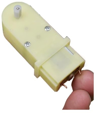 LTRAJUYNH Worm Gear electronic starter DC 5V 6V Slow Speed 60-70RPM Gearbox Mute D-Shaft for Car Vehicle Electronics Toy Robot
