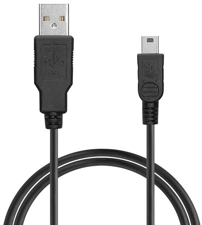 kwmobile Câble USB Compatible avec Texas Instruments TI-84 Plus CE/TI-Nspire/TI Touchpads Câble - Câble de Rechange Chargeur pour Calculatrice Graphique- Noir