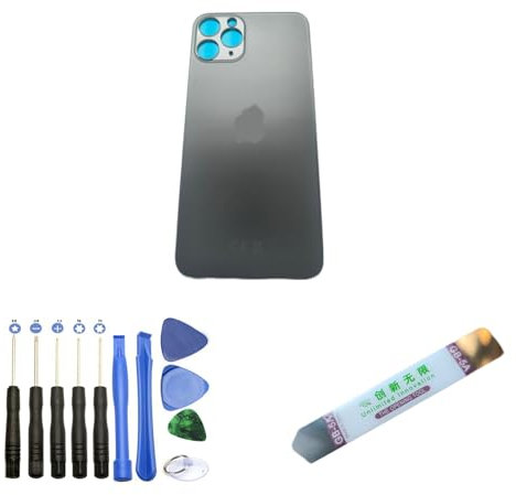 Expert-mobiles Back Glass Compatible Replacement for iPhone 11 Pro / 11 Pro Max + Tools + Adhesive 4 Colours to Choose From (11 Pro Max Grey Sideral)