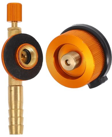Milisten Tankadapter Gaskocher Campingkocher-umrüstkopfadapter Gas Für Campingkocher Gaszylinder Treibstoff Für Strahlkessel Raketenherd Gasherd Camping-Kraftstoff -Adapter Kupfer